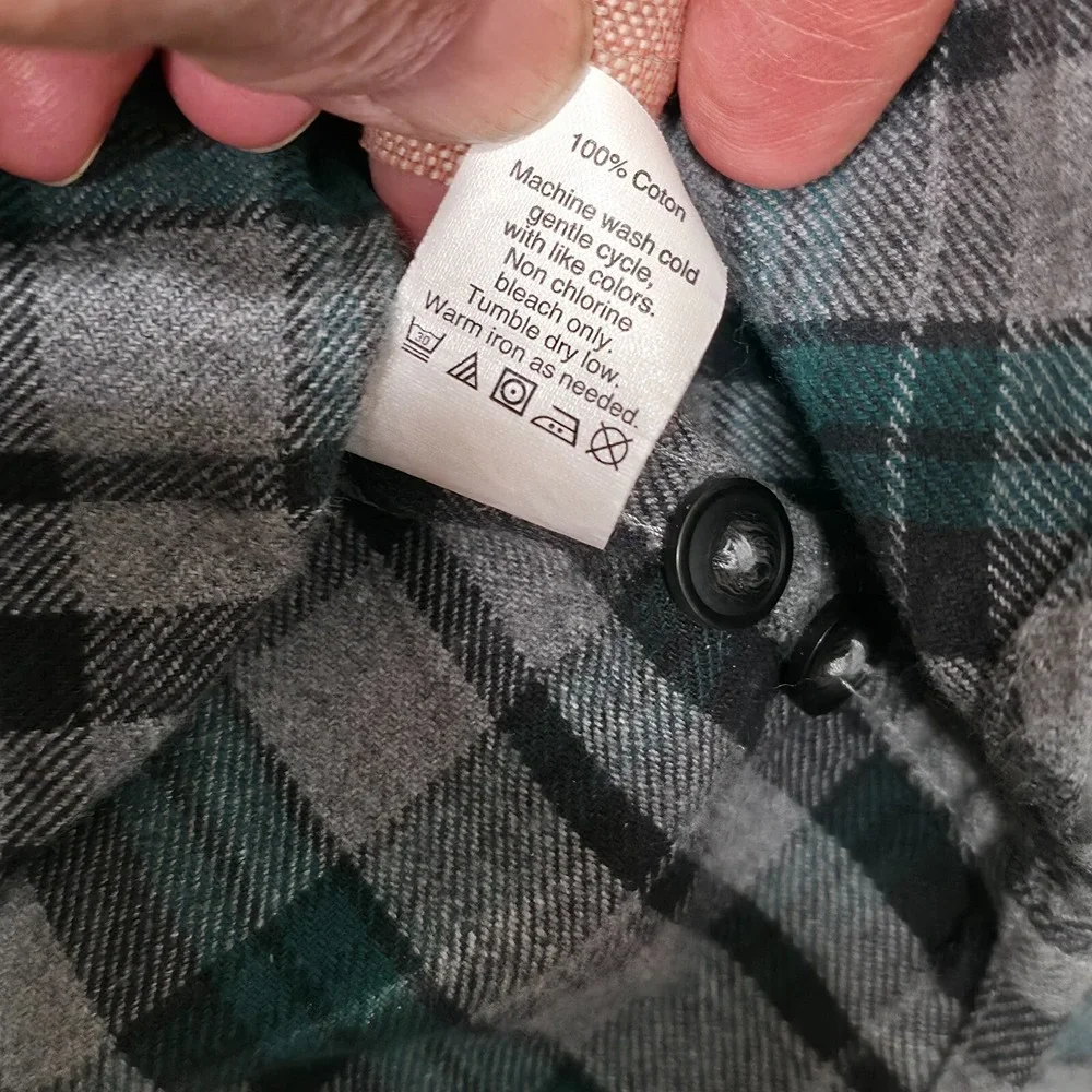 J.‎ Crew Men's Multicolor Plaid Long Sleeve Heavyweight Flannel Size Large